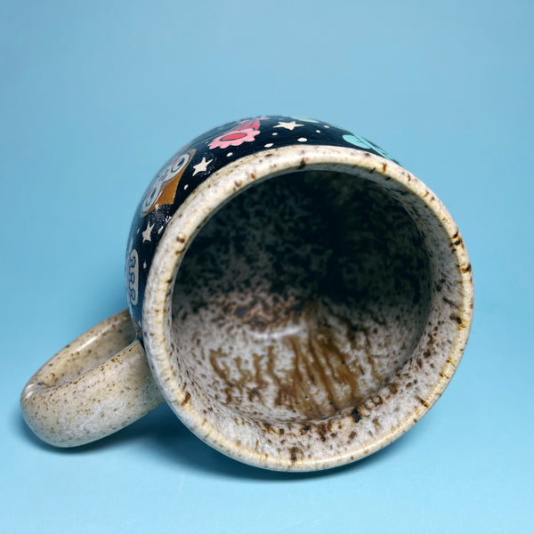 Ceramic Wheel Thrown Spider Mug 9.5oz