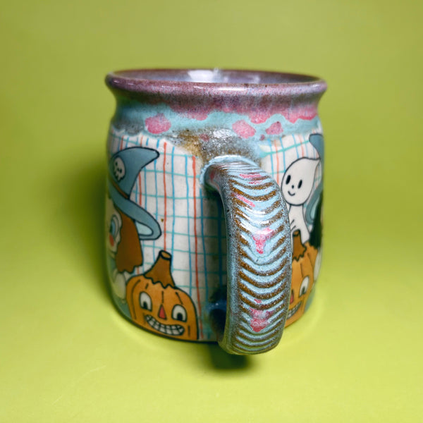 Ceramic Wheel Thrown Witch Mug 15oz