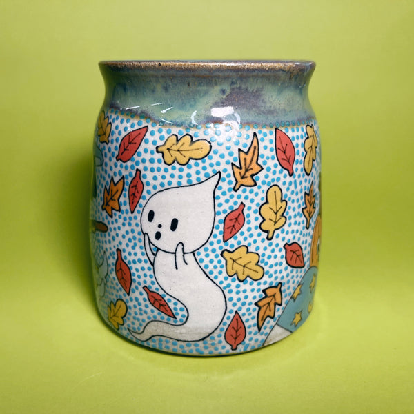 Ceramic Wheel Thrown Witch Mug 12oz