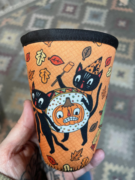Halloween Parade Neoprene Cold Drink Sleeve
