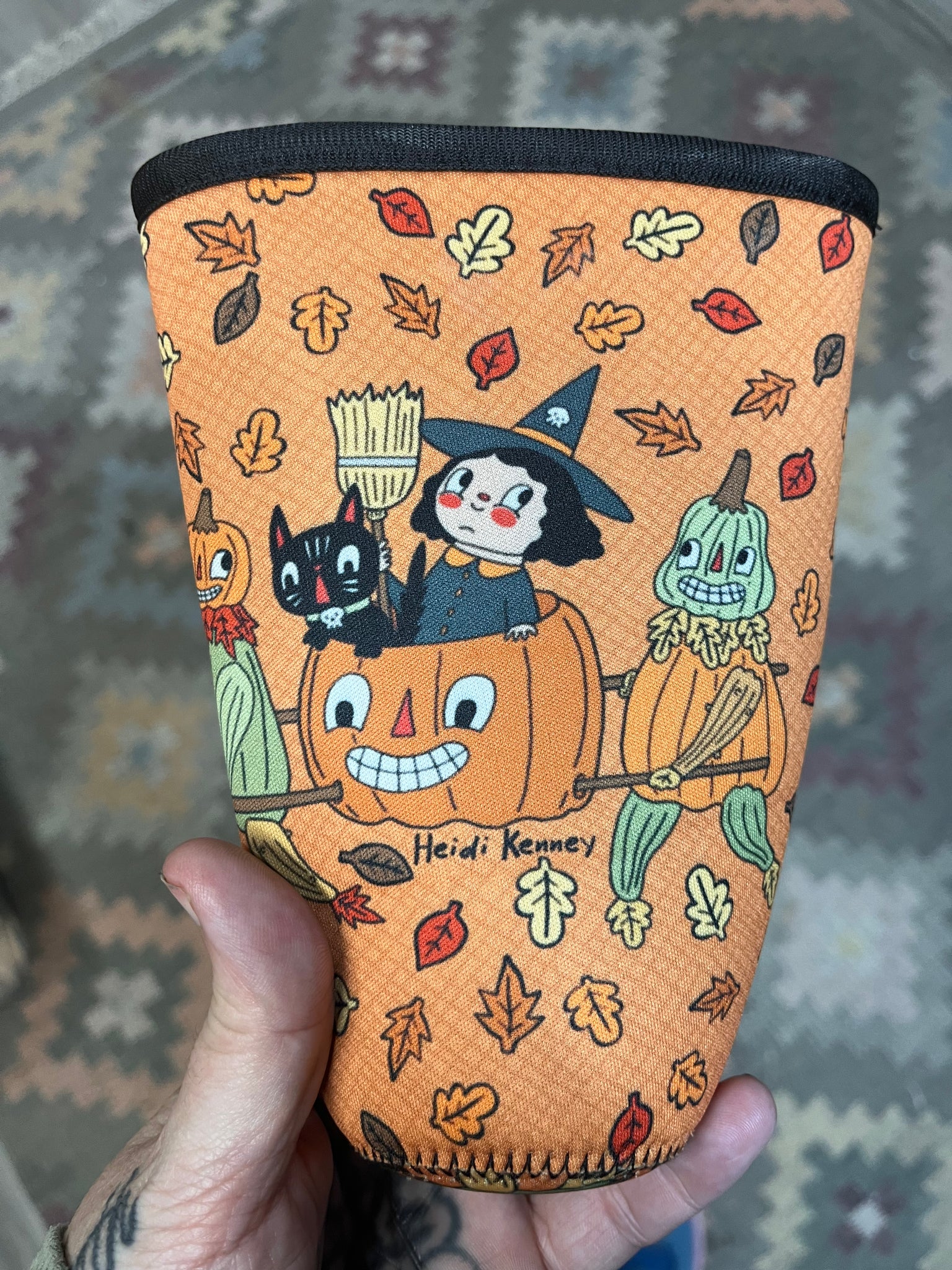 Halloween Parade Neoprene Cold Drink Sleeve