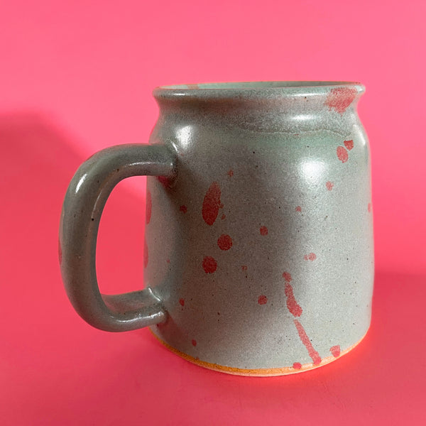 Ceramic Wheel Thrown Cozy Ghost Home Mug 13oz