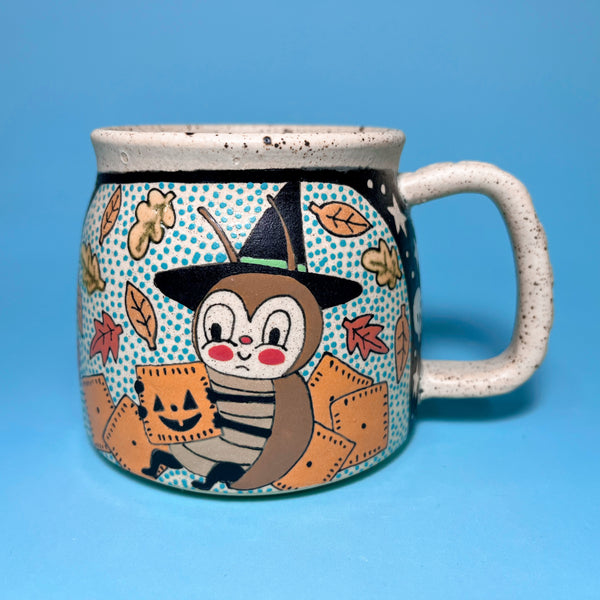 Ceramic Wheel Thrown Cheez-it Cockroach Mug 13oz