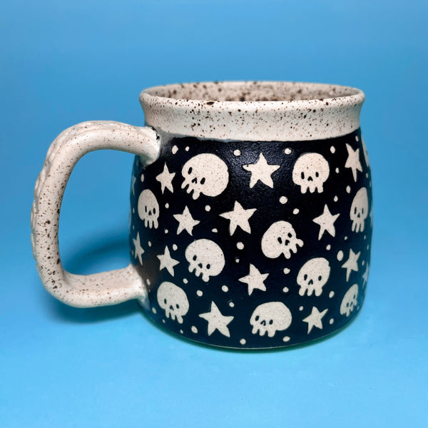 Ceramic Wheel Thrown Cheez-it Cockroach Mug 13oz