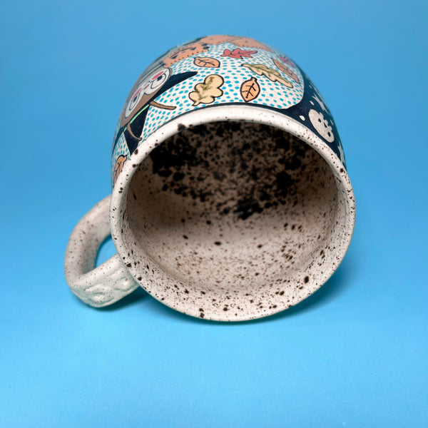 Ceramic Wheel Thrown Cheez-it Cockroach Mug 13oz