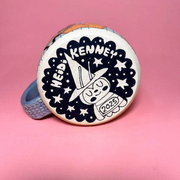 Ceramic Wheel Thrown Cheez-it Cockroach Mug 14oz