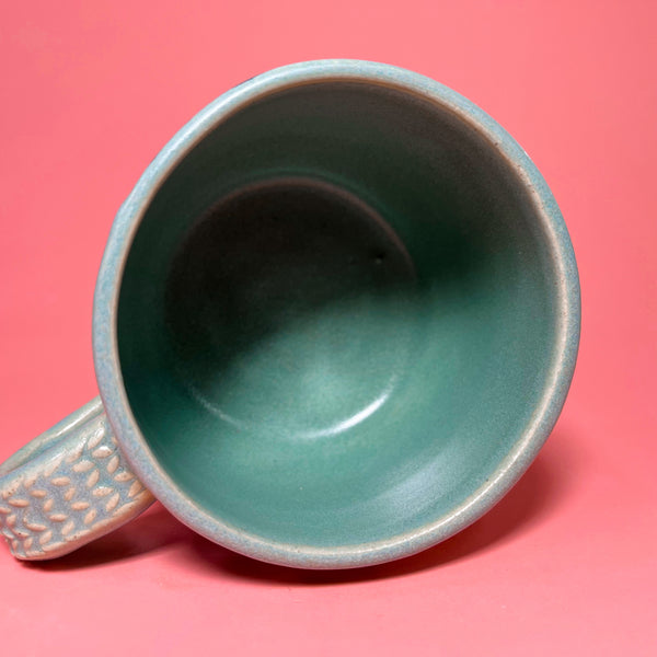 Ceramic Wheel Thrown Jack O' Lantern Mug 9oz