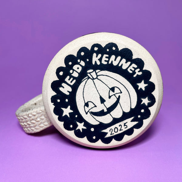 Ceramic Wheel Thrown Jack O' Lantern Mug 12oz