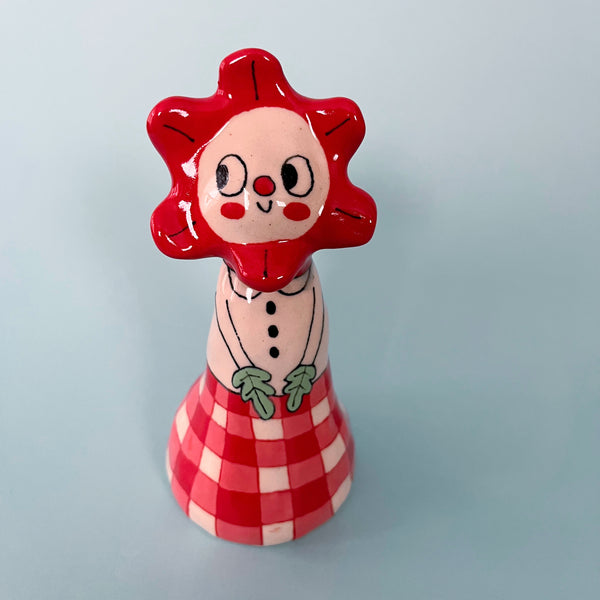 Ceramic Hand Built Oversized Bell Flower