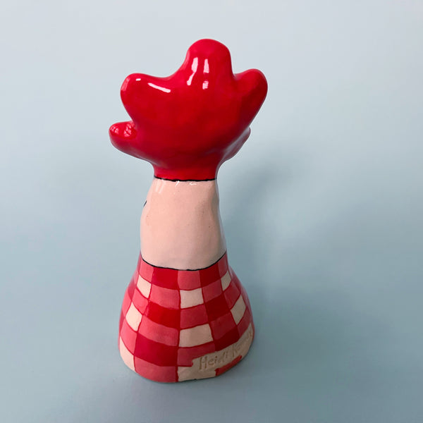 Ceramic Hand Built Oversized Bell Flower