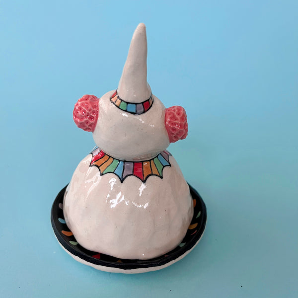 Ceramic Hand Built Clown Dish