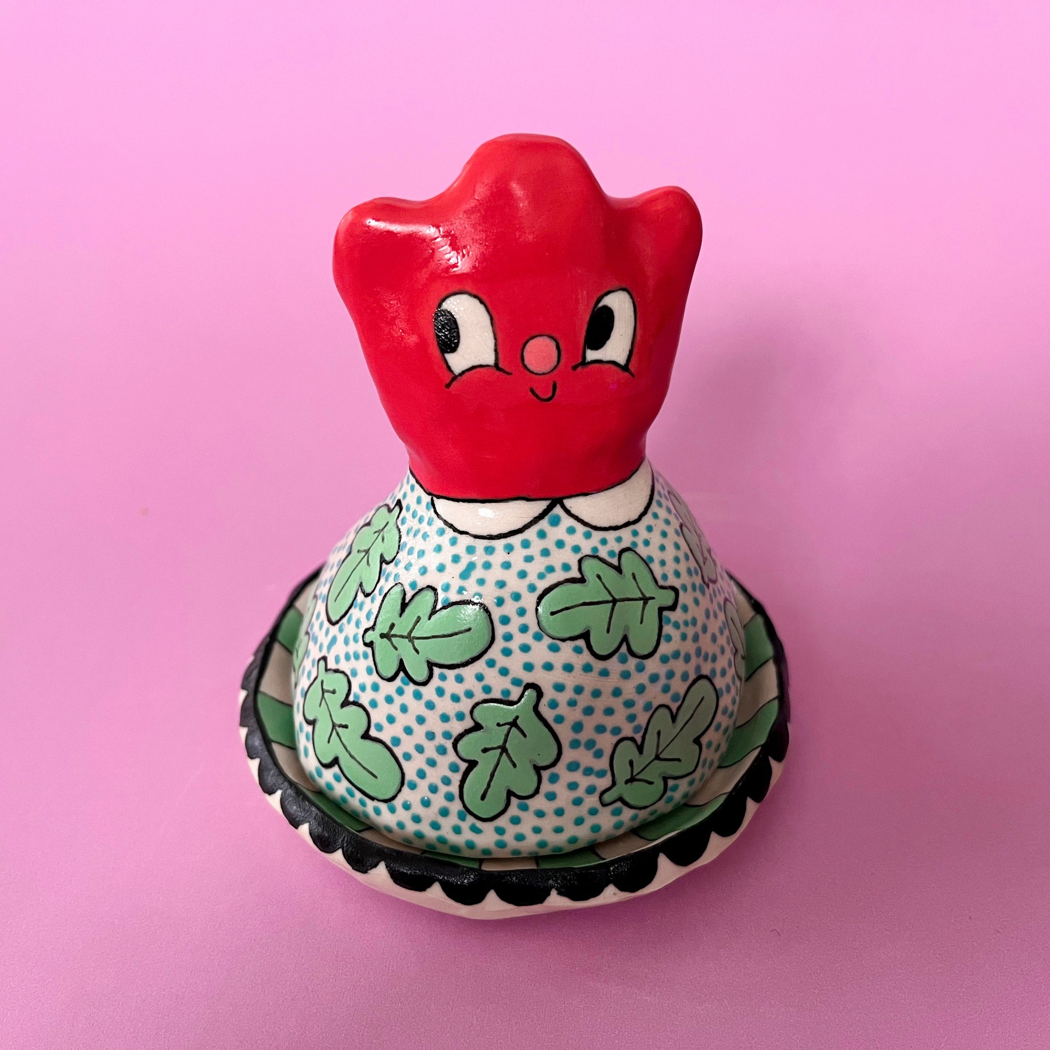 Ceramic Hand Built Flower Dish