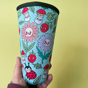 Garden Party Neoprene Cold Drink Sleeve