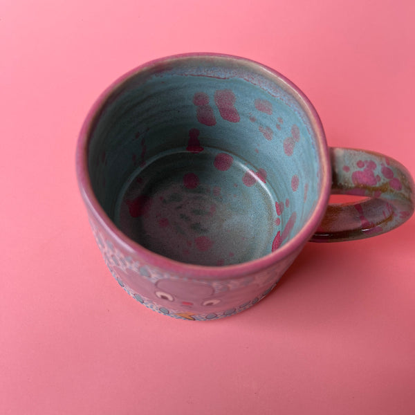 Ceramic Wheel Thrown Rain Cloud Mug 8oz