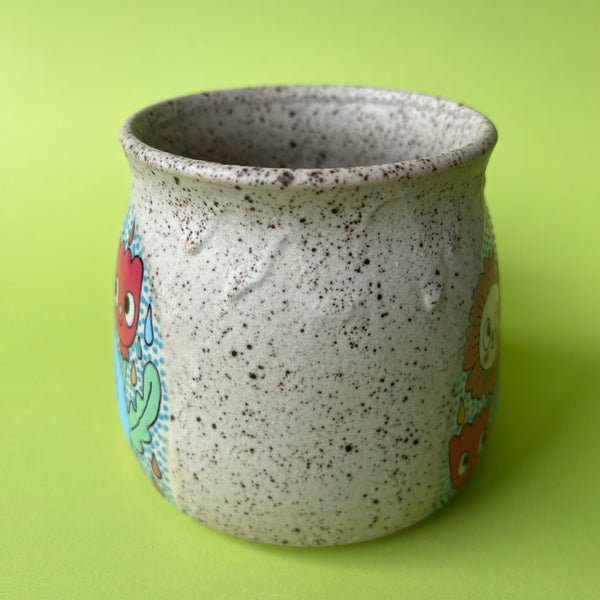 Ceramic Wheel Thrown Bee Snail Mug 13.5oz