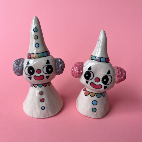 Ceramic Hand Built Bell Clown