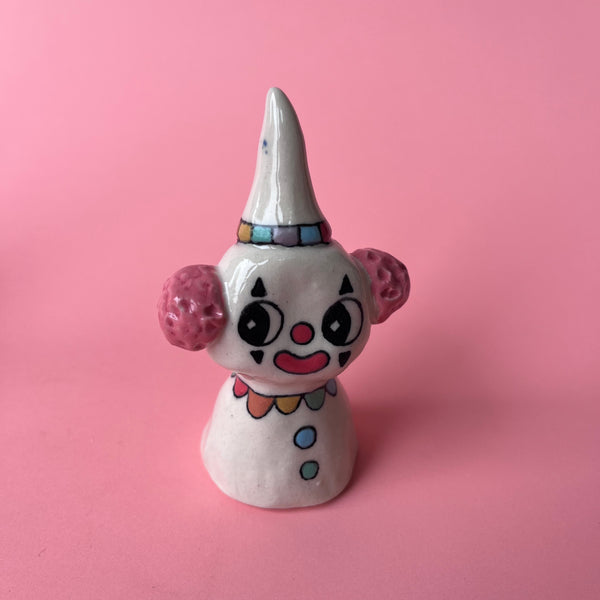 Ceramic Hand Built Bell Clown