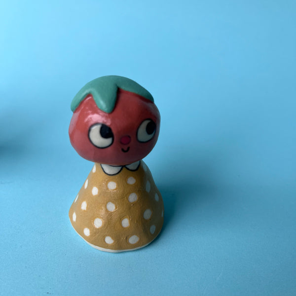 Ceramic Hand Built Bell Tomato