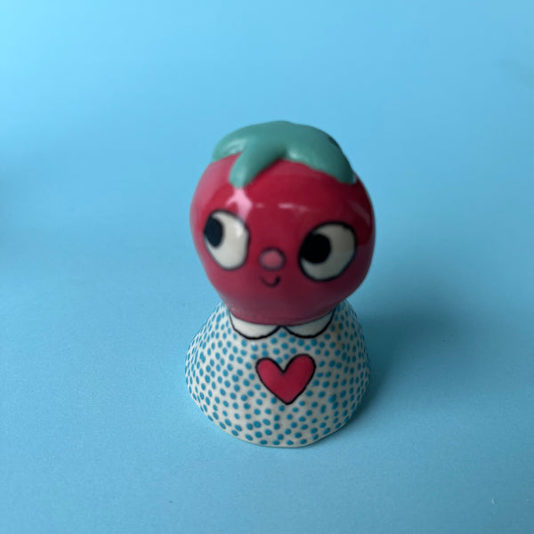 Ceramic Hand Built Bell Tomato