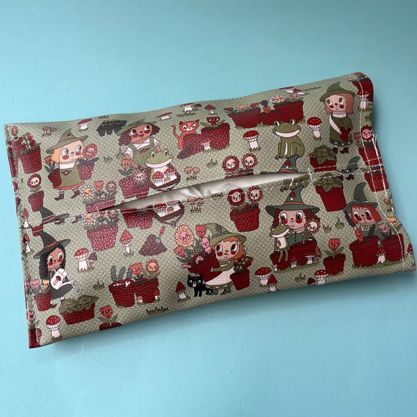 Garden Witches Faux Leather Soft Tissue Holder