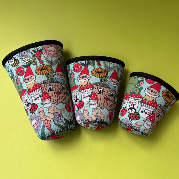 Frog & Gnomes Neoprene Cold Drink Sleeve