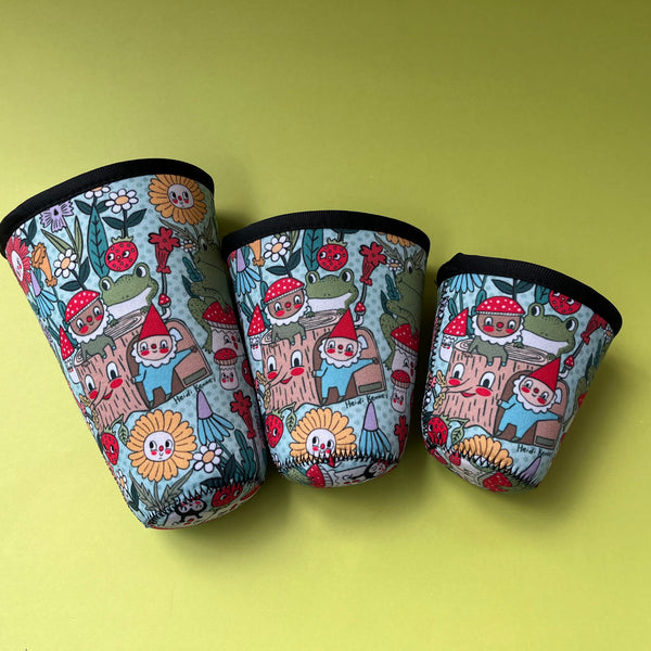 Frog & Gnomes Neoprene Cold Drink Sleeve