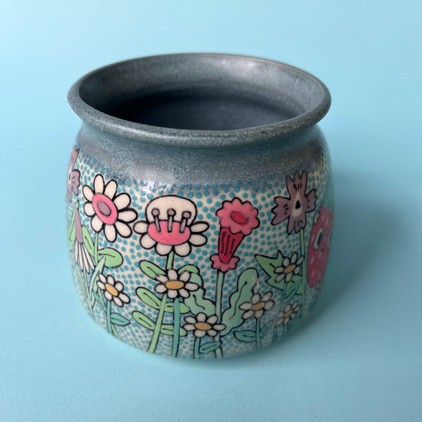 Ceramic Wheel Thrown Strawberry Fairy Mug 10oz