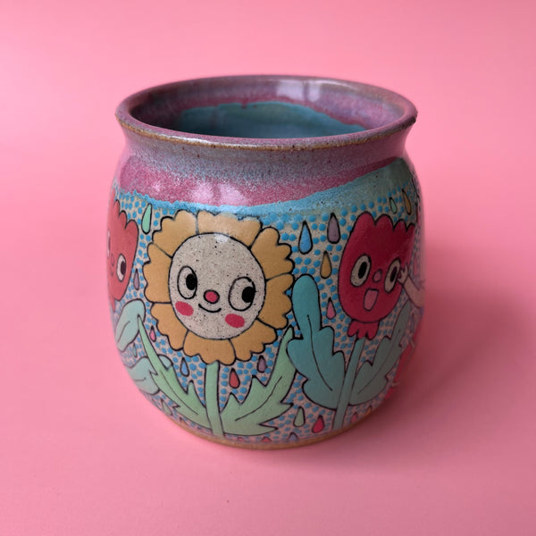 Ceramic Wheel Thrown Mug Humpty Dumpty 13oz