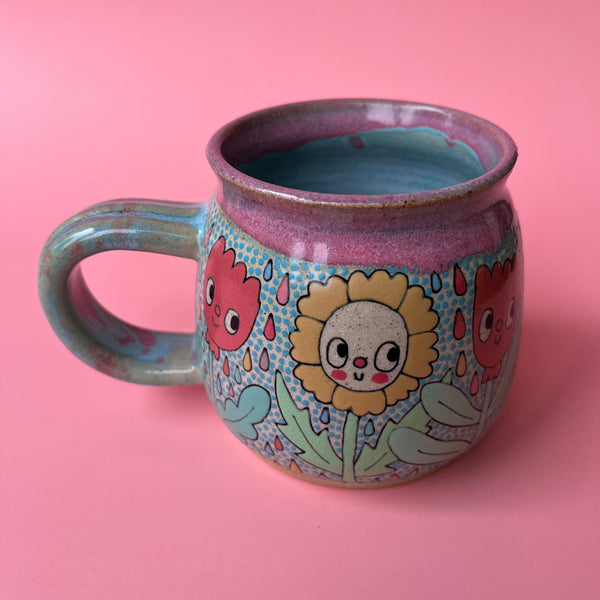 Ceramic Wheel Thrown Mug Humpty Dumpty 13oz