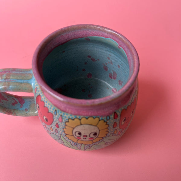 Ceramic Wheel Thrown Mug Humpty Dumpty 13oz