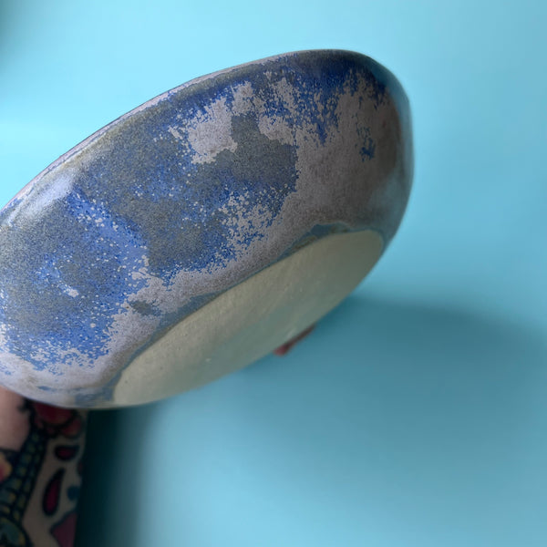 Ceramic Hand Built Dish Frog Strawberries