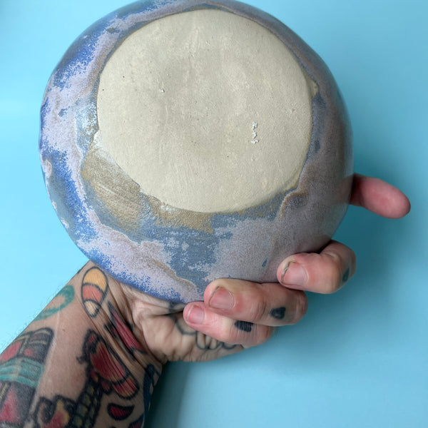 Ceramic Hand Built Dish Frog Strawberries