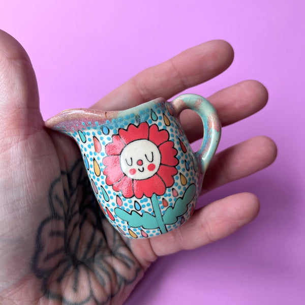 Ceramic Slip Cast Tiny Pitcher