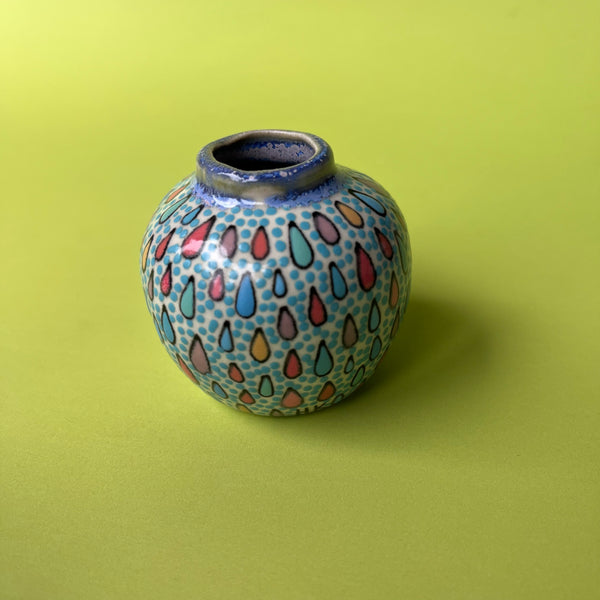 Ceramic Slip Cast Tiny Jar