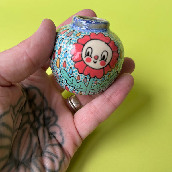 Ceramic Slip Cast Tiny Jar