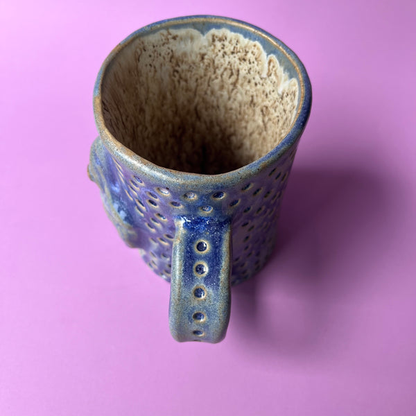 Ceramic Hand Built Witch Mug 13oz