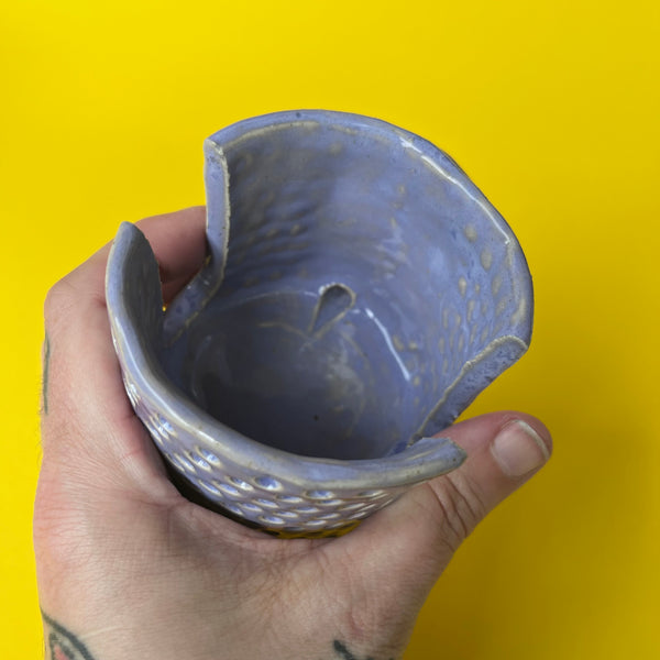 Ceramic Hand Built Skull Sponge Holder