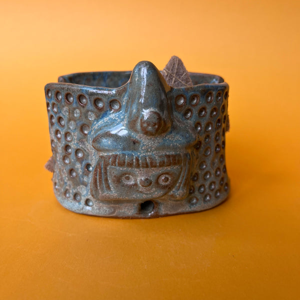 Ceramic Hand Built Witch Sponge Holder