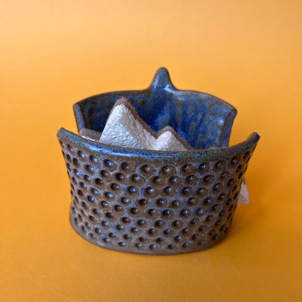 Ceramic Hand Built Witch Sponge Holder