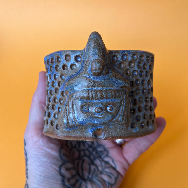 Ceramic Hand Built Witch Sponge Holder
