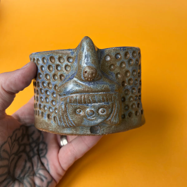 Ceramic Hand Built Witch Sponge Holder