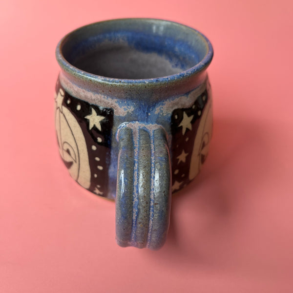 Ceramic Wheel Thrown Pumpkin Mug 11oz