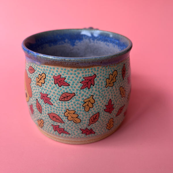 Ceramic Wheel Thrown Scarecrow Mug 11oz