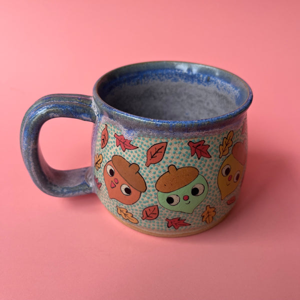 Ceramic Wheel Thrown Scarecrow Mug 11oz