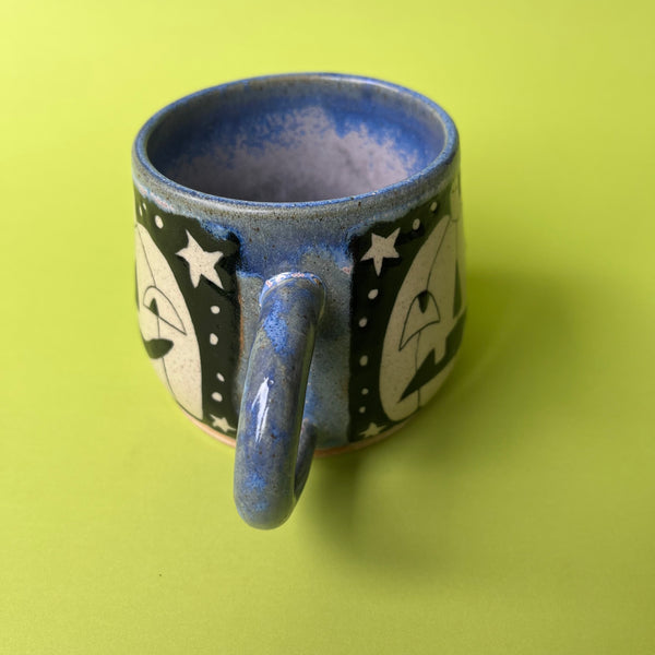 Ceramic Wheel Thrown Pumpkin Mug 10oz