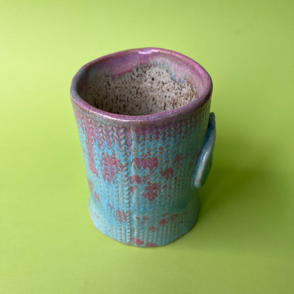 Ceramic Hand Built Pumpkin Mug 14oz