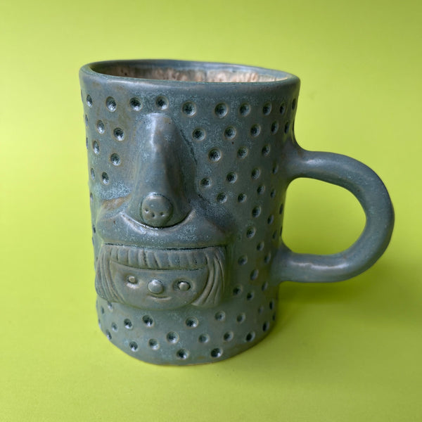 Ceramic Hand Built Witch Mug 12oz