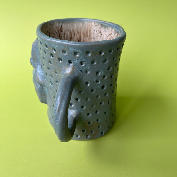 Ceramic Hand Built Witch Mug 12oz