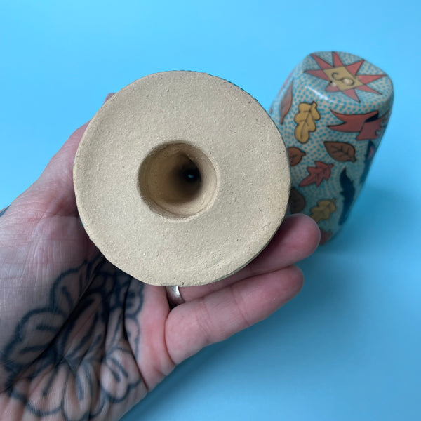 Ceramic Hand Built Salt And Pepper Shakers