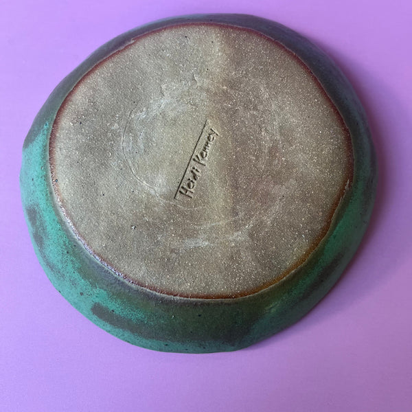 Ceramic Hand Built Halloween Witch Dish